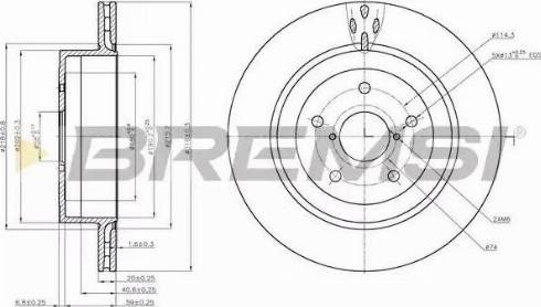 Bremsi DBB751V - Bremžu diski autospares.lv