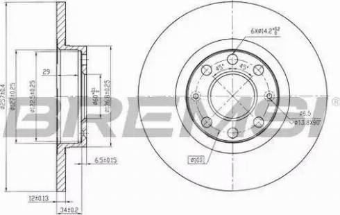 Bremsi DBB784S - Bremžu diski www.autospares.lv