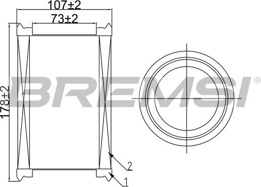 Bremsi FA0546 - Gaisa filtrs autospares.lv