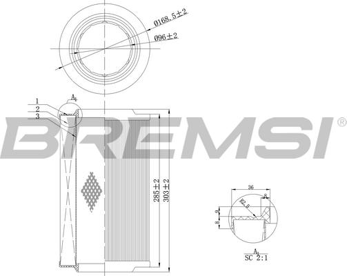 Bremsi FA0115 - Gaisa filtrs autospares.lv