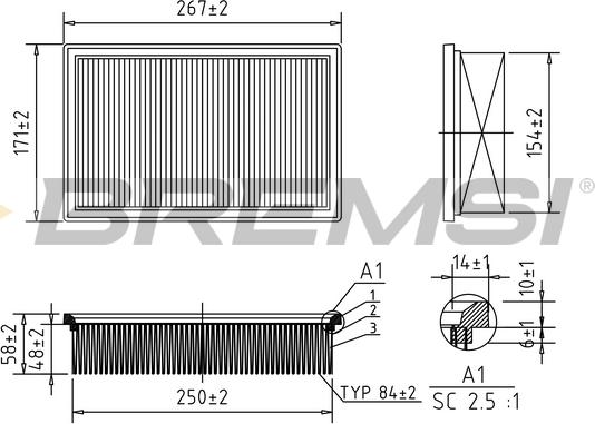 Bremsi FA0130 - Gaisa filtrs autospares.lv