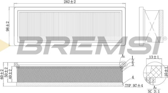 Bremsi FA0220 - Gaisa filtrs autospares.lv