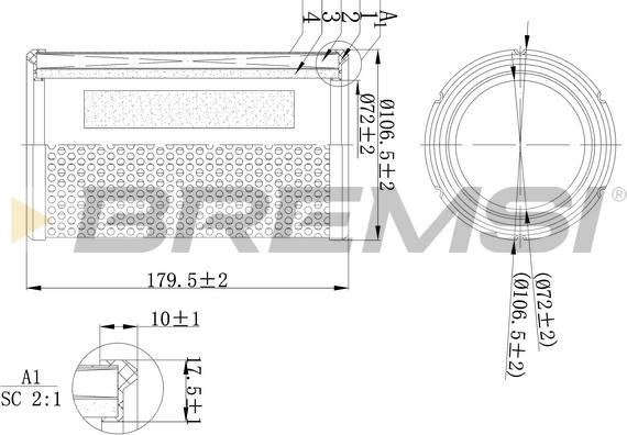 Bremsi FA1138 - Gaisa filtrs autospares.lv