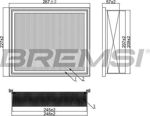 Bremsi FA1378 - Gaisa filtrs autospares.lv