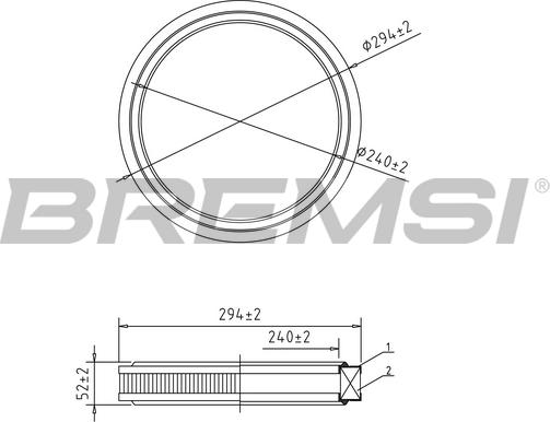 Bremsi FA1372 - Воздушный фильтр, двигатель www.autospares.lv