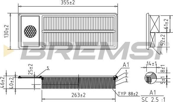 Bremsi FA2409 - Gaisa filtrs autospares.lv