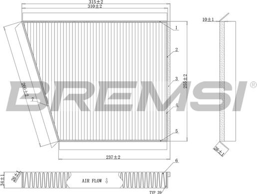 Bremsi FC0991C - Filtrs, Salona telpas gaiss autospares.lv