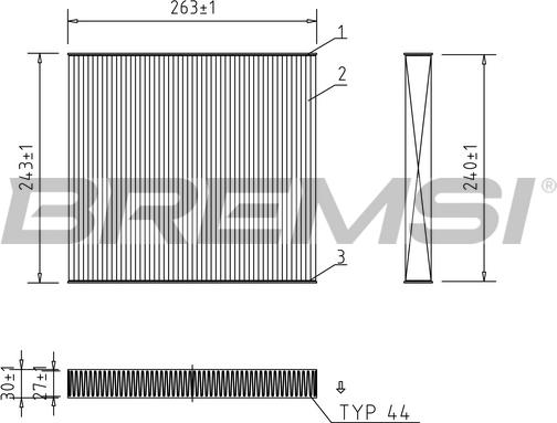 Bremsi FC0941 - Filter, interior air www.autospares.lv