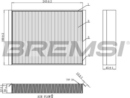 Bremsi FC0923C - Filtrs, Salona telpas gaiss autospares.lv