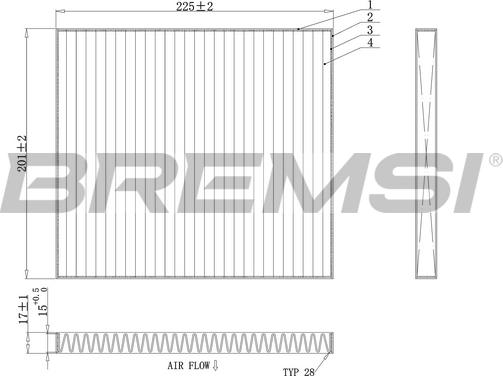 Bremsi FC0447C - Filtrs, Salona telpas gaiss www.autospares.lv