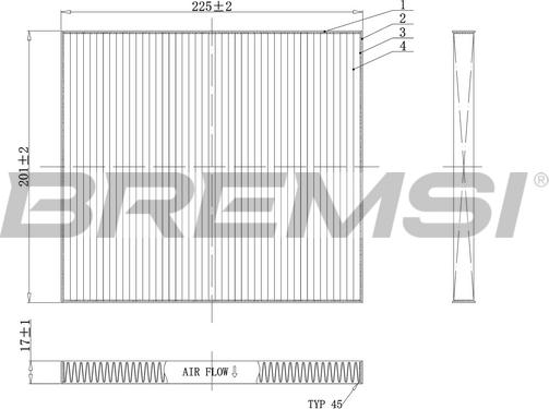 Bremsi FC0447 - Filtrs, Salona telpas gaiss www.autospares.lv