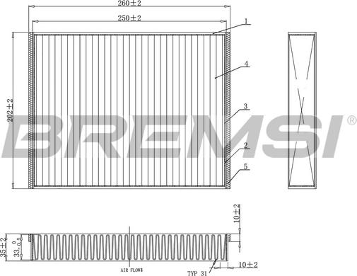 Bremsi FC0459C - Filtrs, Salona telpas gaiss www.autospares.lv