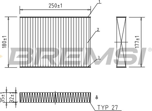 Bremsi FC0457A - Filtrs, Salona telpas gaiss www.autospares.lv