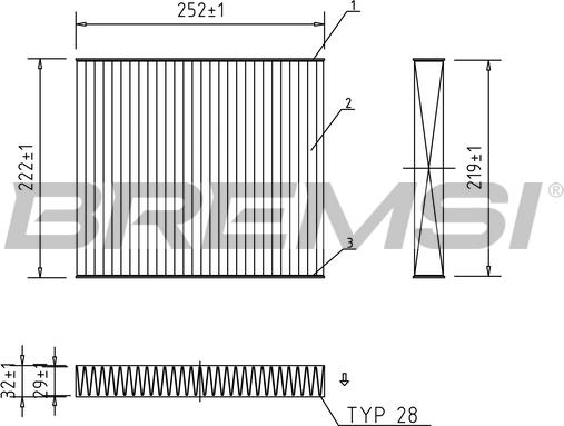 Bremsi FC0416A - Filter, interior air www.autospares.lv