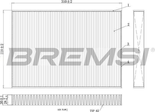 Bremsi FC0410 - Filtrs, Salona telpas gaiss www.autospares.lv