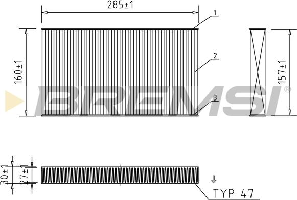 Bremsi FC0488 - Filter, interior air www.autospares.lv