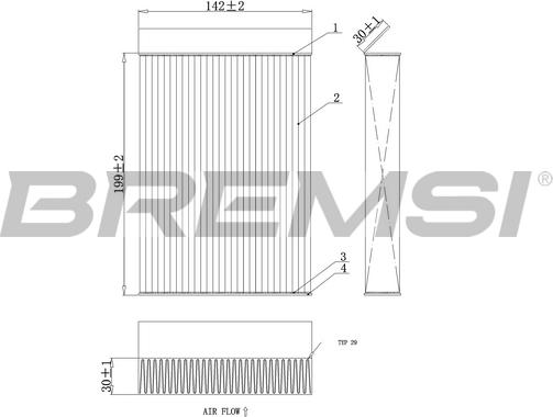 Bremsi FC0435 - Filter, interior air www.autospares.lv