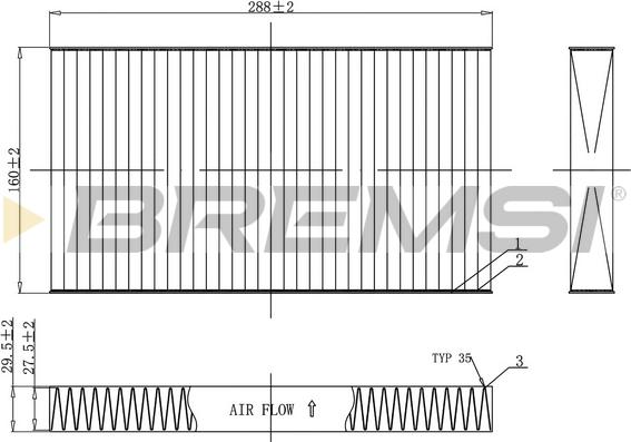 Bremsi FC0477C - Filtrs, Salona telpas gaiss www.autospares.lv