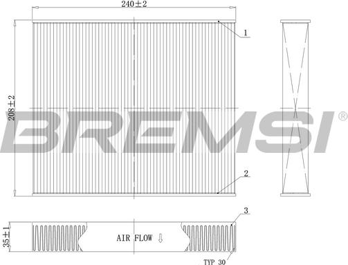 Bremsi FC0094C - Filtrs, Salona telpas gaiss www.autospares.lv