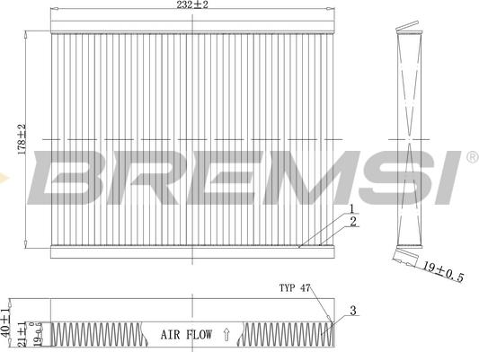 Bremsi FC0091 - Filtrs, Salona telpas gaiss autospares.lv