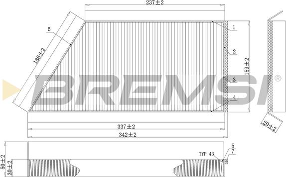 Bremsi FC0088C - Filtrs, Salona telpas gaiss autospares.lv