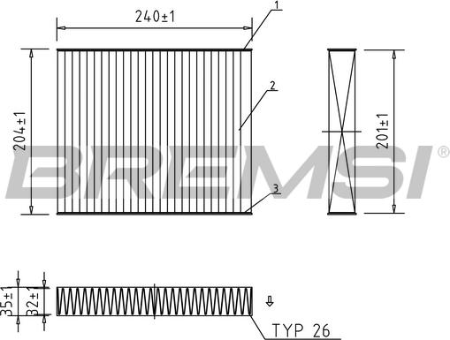 Bremsi FC0073A - Filtrs, Salona telpas gaiss autospares.lv