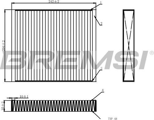 Bremsi FC0073 - Filtrs, Salona telpas gaiss www.autospares.lv