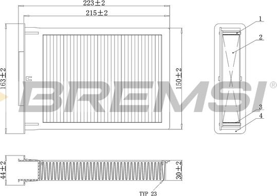 Bremsi FC0077C - Filtrs, Salona telpas gaiss www.autospares.lv