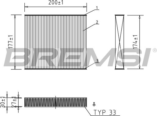 Bremsi FC0167 - Filter, interior air www.autospares.lv