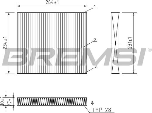 Bremsi FC0107C - Filtrs, Salona telpas gaiss autospares.lv