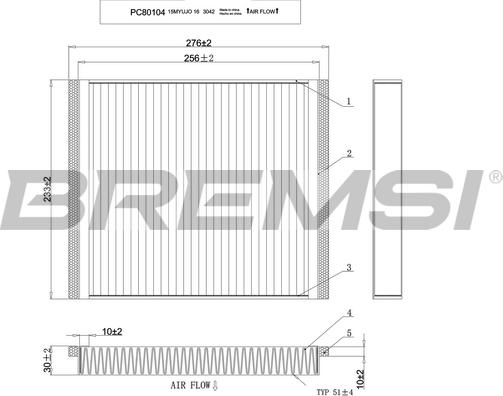 Bremsi FC0107 - Filtrs, Salona telpas gaiss autospares.lv