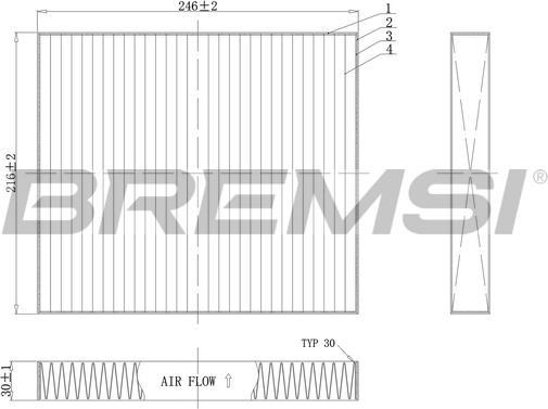 Bremsi FC0183C - Filtrs, Salona telpas gaiss autospares.lv