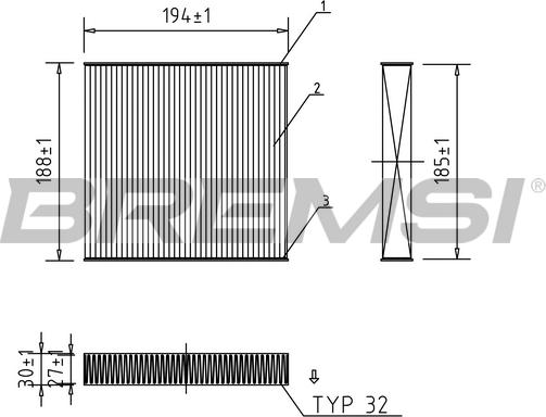 Bremsi FC0171 - Filtrs, Salona telpas gaiss www.autospares.lv