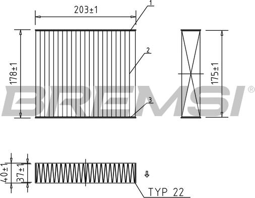 Bremsi FC0890C - Filtrs, Salona telpas gaiss www.autospares.lv