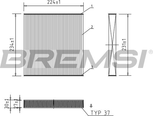 Bremsi FC0849 - Filtrs, Salona telpas gaiss www.autospares.lv