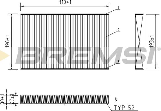 Bremsi FC1549 - Filtrs, Salona telpas gaiss www.autospares.lv