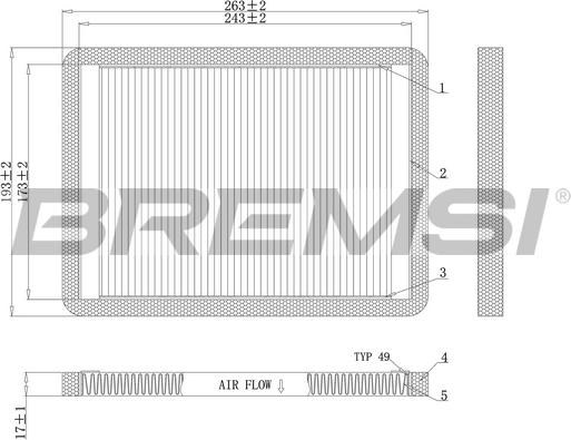 Bremsi FC1547 - Filtrs, Salona telpas gaiss www.autospares.lv