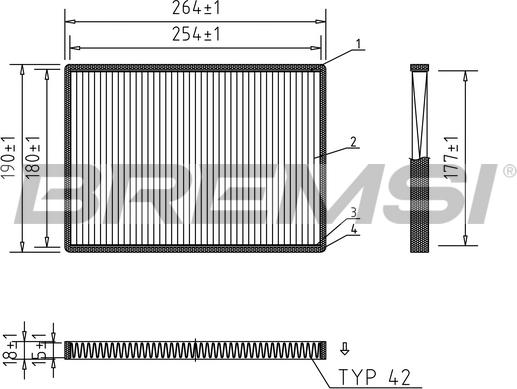 Bremsi FC1334 - Filtrs, Salona telpas gaiss autospares.lv