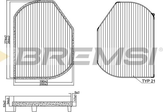 Bremsi FC1331C - Filtrs, Salona telpas gaiss www.autospares.lv