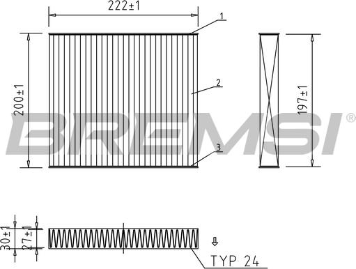 Bremsi FC1337C - Filtrs, Salona telpas gaiss autospares.lv