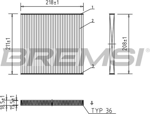 Bremsi FC1328 - Filtrs, Salona telpas gaiss autospares.lv