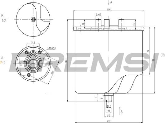 Bremsi FE0045 - Degvielas filtrs autospares.lv