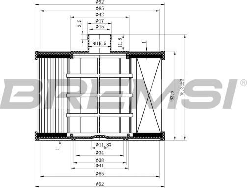 Bremsi FE0041 - Degvielas filtrs autospares.lv