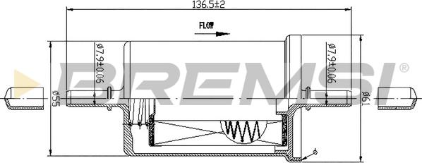 Bremsi FE0061 - Fuel filter www.autospares.lv