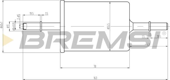 Bremsi FE0062 - Degvielas filtrs autospares.lv