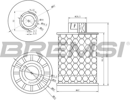 Bremsi FE0150 - Degvielas filtrs autospares.lv