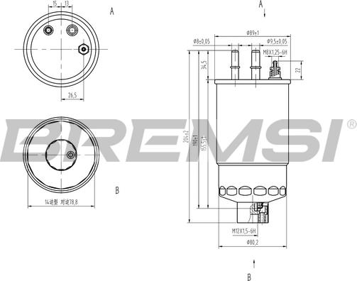 Bremsi FE0158 - Degvielas filtrs autospares.lv