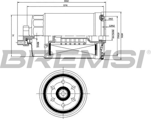 Bremsi FE0815 - Топливный фильтр www.autospares.lv