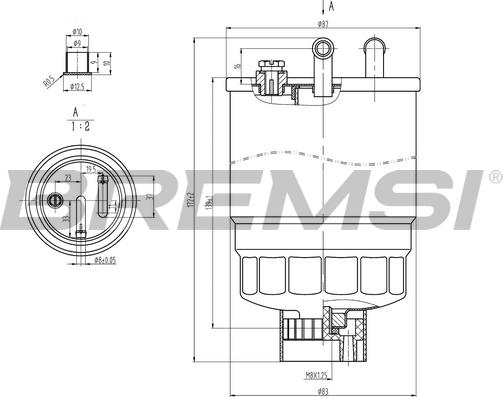 Bremsi FE0818 - Degvielas filtrs autospares.lv