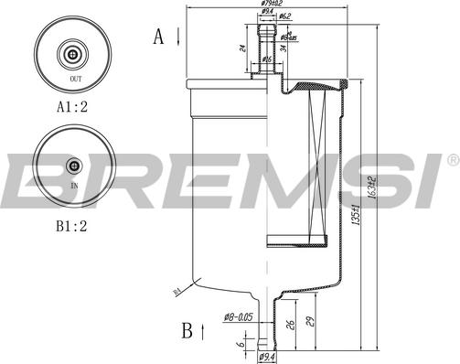 Bremsi FE0395 - Degvielas filtrs autospares.lv